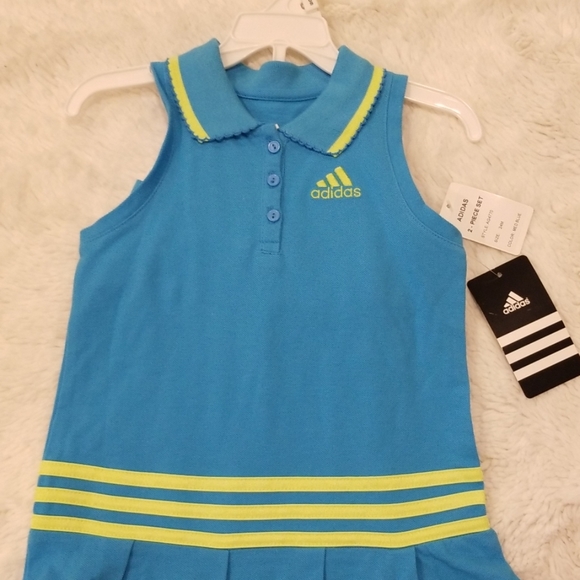 🎉 NWT adidas 24mo 2pc sporty dress set - Picture 2 of 4
